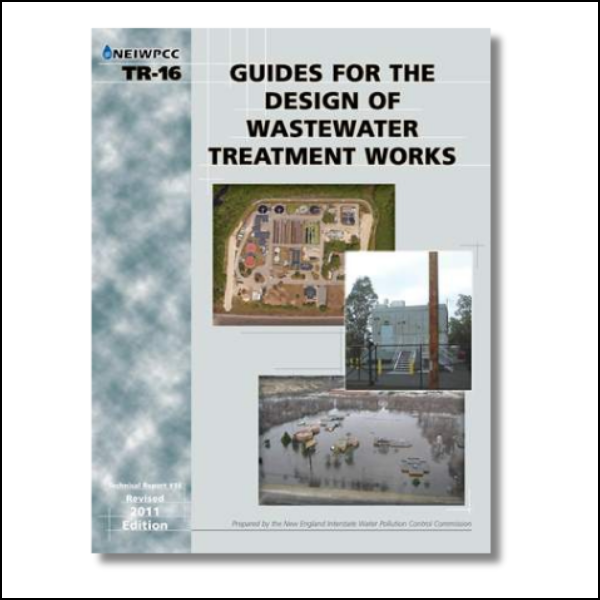 Cover image of the TR-16 Guides for the Design of Wastewater Treatment Works