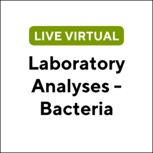 Laboratory Analyses - Bacteria (24S-MA033) (3 TCHs)