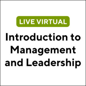 Introduction to Management and Leadership (24S-ETC006) (3 TCHs)