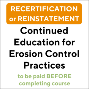 Maine Erosion Control Recertification or Reinstatement 2026